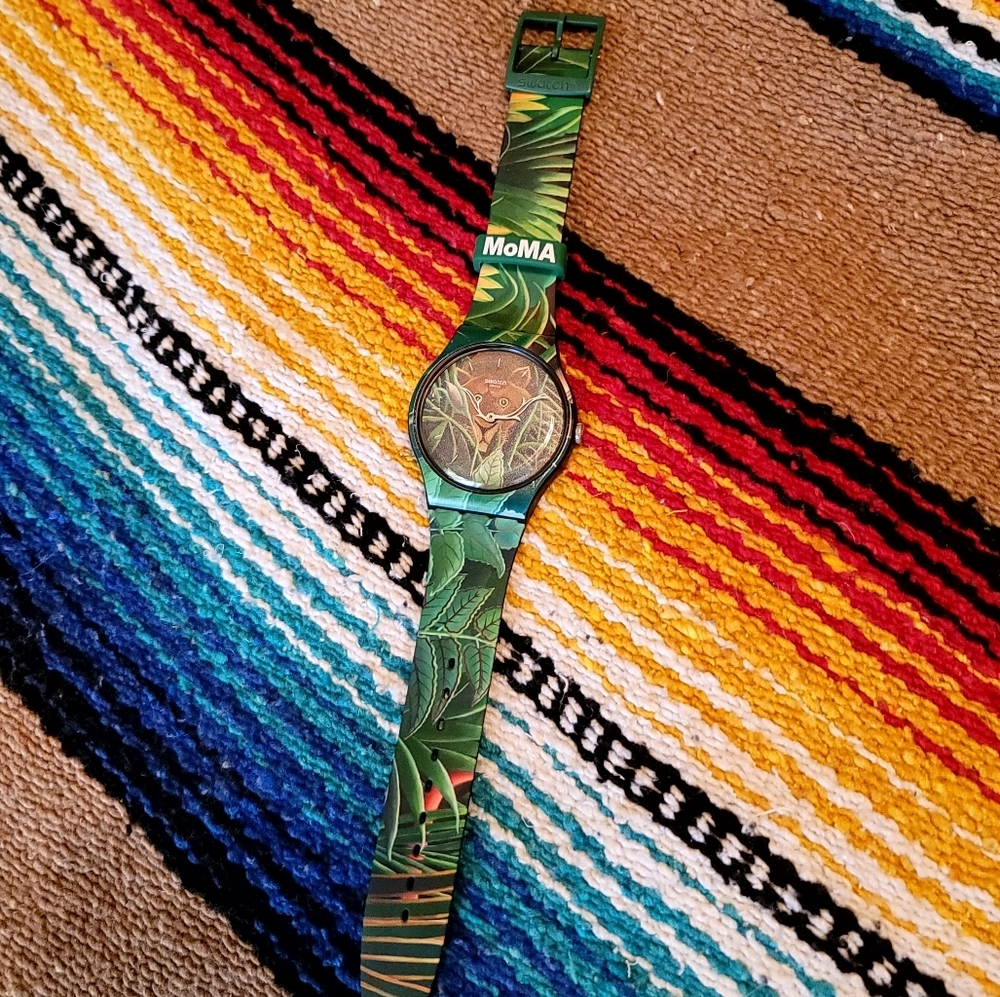 Swatch x MoMA THE DREAM BY HENRI ROUSSEAU, THE WATCH SUOZ333
